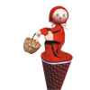 Marionnette marotte Anima Scéna - Le petit Chaperon rouge - environ 53 cm - 11041b