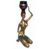 Statuette femme africaine en bronze -BRZ03M