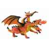Figurine bullyland dragon rouge à trois têtes -b75548