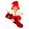 Poupée käthe kruse waldorf bébé gnome chaussettes rouge -38318