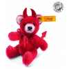 Peluche steiff ours teddy miniature diablotin, rouge -039843