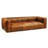 Canapé tribeca a trois places en cuir couleur cognac h 670 x 2520 x 1000 Arteinmotion DIV-TRI0026