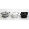 Revol coffret de 3 mini cocottes gris noir blanc - belle cuisine -003256