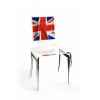 Chaise graph drapeau uk pieds métalliques Acrila -Acrila20