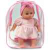 Petit câlin 28 cm souple bambou, en sac à dos Petitcollin -622831