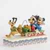 Dashing through the snow mickey, minnie & pluto Figurines Disney Collection -4033264