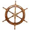 Barre à roue décor laiton  Produits marins Web Summum -web0110