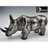 Objet décoration illusion rhinocéros noir/argt Edelweiss -C8843