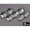 Objet décoration nickel appl murale 9 miroirs Edelweiss -C8918