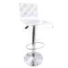 Tabouret design capiton blanc Acrila - 0024