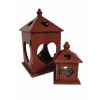 Set de 2 lanternes rouges Antic Line -SEB13690