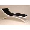 Chaise longue design Vagance blanche matelas noir Art Mely - AM01