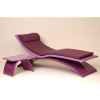 Chaise longue design Vagance violette matelas lilas Art Mely - AM02