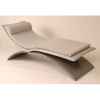 Chaise longue design Vagance grise matelas gris Art Mely - AM04