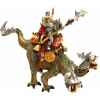 Les chateaux forts, machines et bÊtes de guerre le lézard d'attaque à deux têtes ( avec deux cavaliers ) Figurine Plastoy 60241