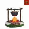 Luville fire with cookpot b/o led l5.9l5.3h5.8 -610092
