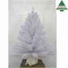 X-mas tree w/burlap icelandic pine iridesc. h90d66 white tips 106 Edelman -390038