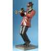 Musicien jazz trompette veste rouge -WU76219