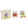 Boîte-puzzle, animaux rigolos à habiller en coffret bois Goki -57833