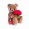 Ours en peluche de collection teddy avec roses 15 cm hermann -15611 6