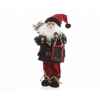 Pere noel tableau noir habits bordeaux 45cm