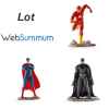 3 héros Justice League Batman Superman et Flash -LWS-295