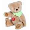 Peluche ours teddy original tissu vert avec broderie 28 cm Hermann -18206 1