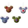 Figurine mickey mouse head hanging ornament set collection disney trad -A29543