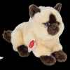 Peluche Chat siamois couché 20 cm hermann teddy collection -91830 1
