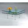 Table basse carrée Marais en verre trempé -CT80