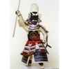 Figurine Samourai peinte Gilles Carda Bo rouge blanc -115C