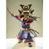 Figurine Samourai peinte Gilles Carda Nodashi bleu -154C