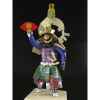 Figurine Samourai peinte Gilles Carda Paon or vert -184C