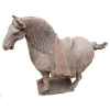 Sculpture cheval tang crinière en terre cuite artisanat Chine -c67031