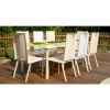 Table rectangulaire Art Mely pieds inox -AM006
