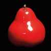 Poire rouge brillant glacé Bull Stein - diam. 11,5 cm indoor