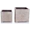 Vases-Modèle Cube Planter Small,  surface granite-bs3319gry