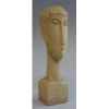 Figurine art mouseion modigliani head 20cm with inscription  mo08 3dMouseion