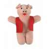Marionnette à doigts cochon (veste rouge) -PC002189 The Puppet Company