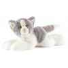 Anima - Peluche chat couché gris 30 cm -1952