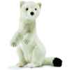 Anima - Peluche hermine blanche dressée 28 cm - 4860