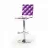 Tabouret design capiton violet acrila -tcv