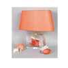 Moyenne Lampe Ovale Cancalaise Rouge Abat-jour Ovale Rouge-121