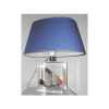 Petite Lampe Chaloupe Can 23 Bleu Abat-jour Ovale Bleu Foncé-85-1