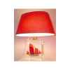 Petite Lampe Chaloupe Rouge & Vert Abat-jour Ovale Rouge-87