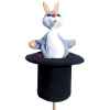 Marionnette marotte Anima Scéna - Le lapin dans son chapeau - environ 53 cm - 11443