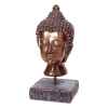 Sculpture Buddha Head, pierres romaine combinés au fer -bs3139ros -iro