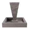 Fontaine Square Basin, aluminium -bs3302alu