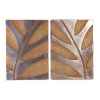 Décoration murale-Modèle Foliage Wall Decor S/2, surface aluminium avec rouille-bs4133alu/rst