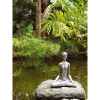 Sculpture-Modèle Yoga Meditation Pose, surface aluminium-bs1511alu